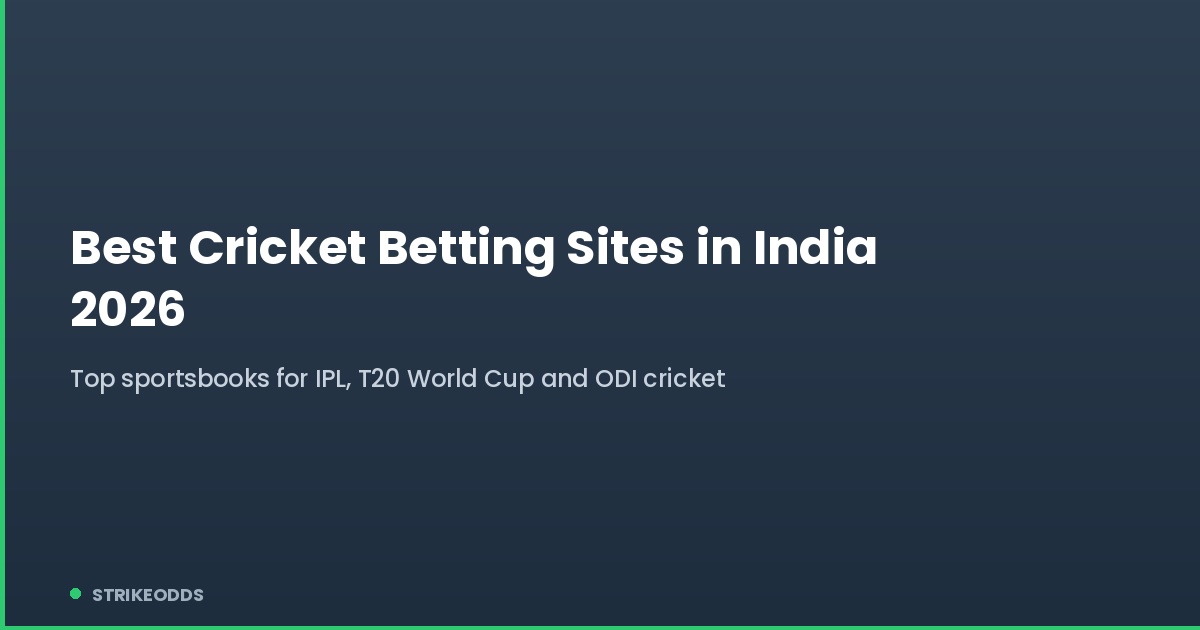Best cricket betting sites in India 2026